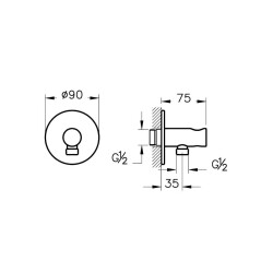 Vitra Ankastre El Duşu Çıkışı Origin A42625 - 2