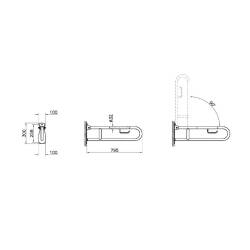 Vitra Arkitekta Katlanabilir Tutunma Barı A44468 - 2
