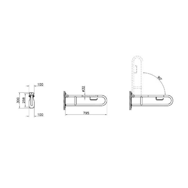 Vitra Arkitekta Katlanabilir Tutunma Barı A44468 - 2