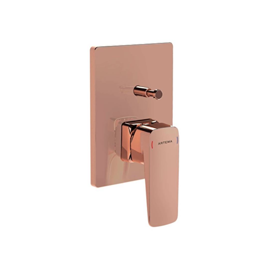 Vitra Artema Root Square Ankastre Banyo Bataryası Bakır A4275226