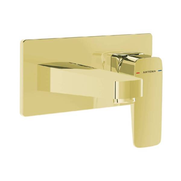 Vitra Artema Root Square Ankastre Lavabo Bataryası Altın A4273823 - 1