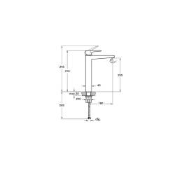 Vitra Artema Root Square Lavabo Bataryası Altın A4273323 - 2