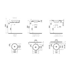 Vitra Çanak Lavabo 40 cm Altın 4334B072-0016 - 2