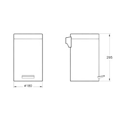 Arkitekta Çöp Kovası 4,5 L Çelik A44012 - 2