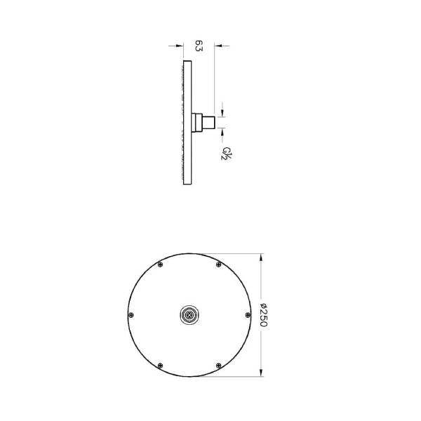 Vitra Duş Başlığı Krom A45638 - 2