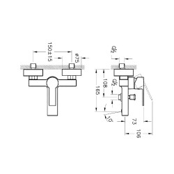 Vitra Flo S Banyo Bataryası Altın A4193723 - 2