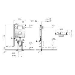 Vitra Gömme Rezervuar V8 768-5800-01 - 2