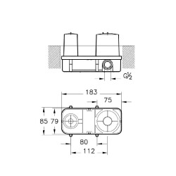 Vitra Minibox Ankastre Lavabo Bataryası A42230 - 2