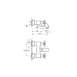 Vitra Juno Banyo Bataryası A40868 - 2