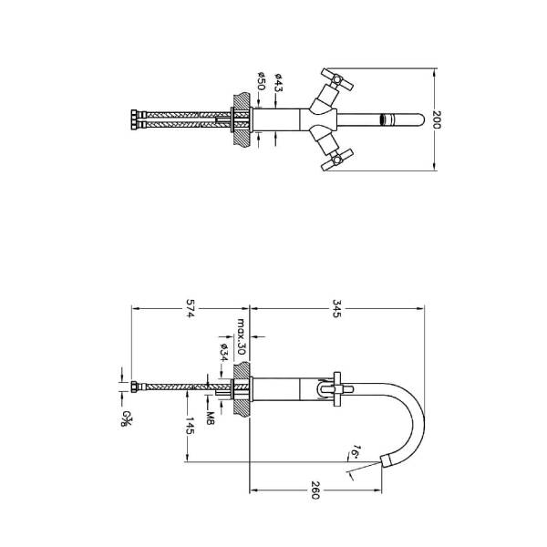 Vitra Juno Lavabo Bataryası Altın A4085123 - 2