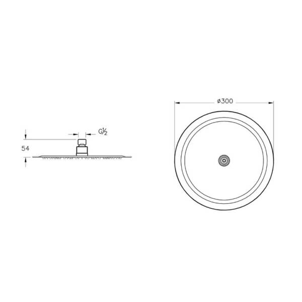 Vitra Lite Ls Duş Başlığı 300 Mm A45674 - 2