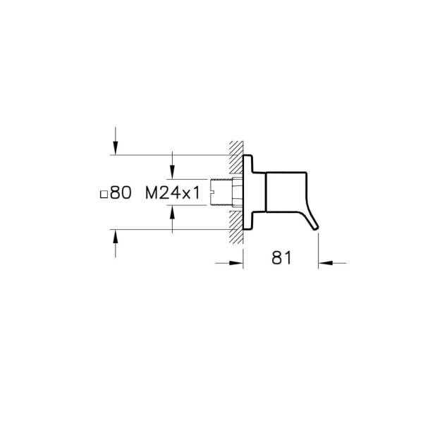 Vitra Memorıa Ankastre Stop Valf Krom A41454 - 2