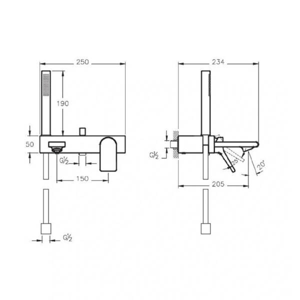 Vitra Memoria Banyo Bataryası Krom A42334 - 2