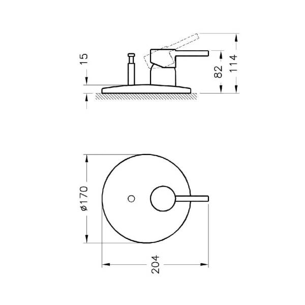 Vitra Minimax S Ankastre Banyo Bataryası Krom A42210 - 2