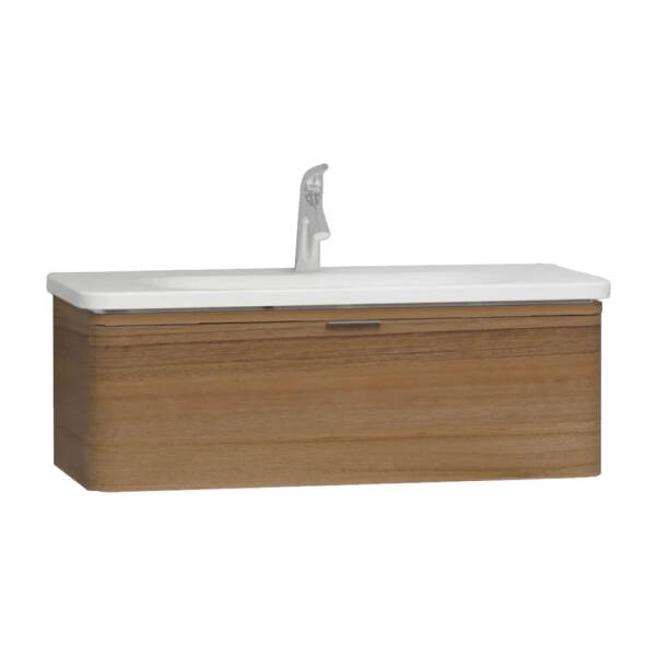 Vitra Nest Trendy Lavabo Dolabı 100 cm Hareli Doğal Ahşap 56141 - 1