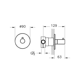 Vitra Origin Ankastre 3 Yollu Yönlendirici Bakır A4262426 - 2