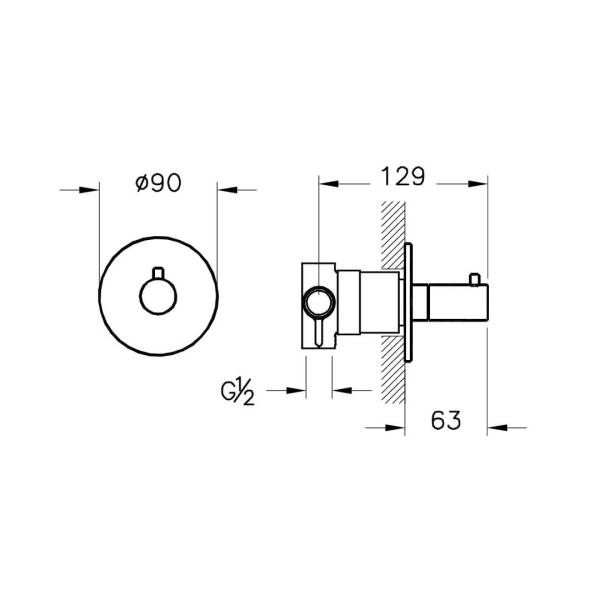 Vitra Origin Ankastre 3 Yollu Yönlendirici Nikel A4262434 - 2