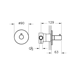 Vitra Origin Ankastre 3 Yollu Yönlendirici Mat Siyah A4262436 - 2