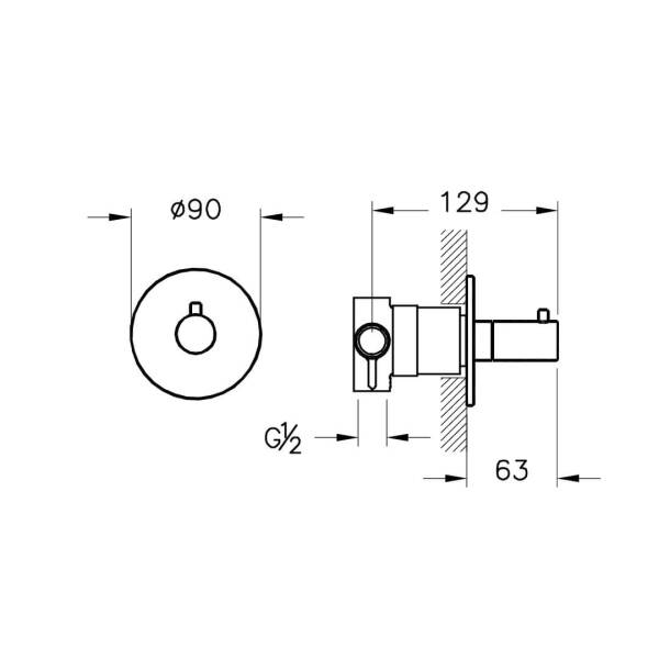 Vitra Origin Ankastre 3 Yollu Yönlendirici A42624 - 2