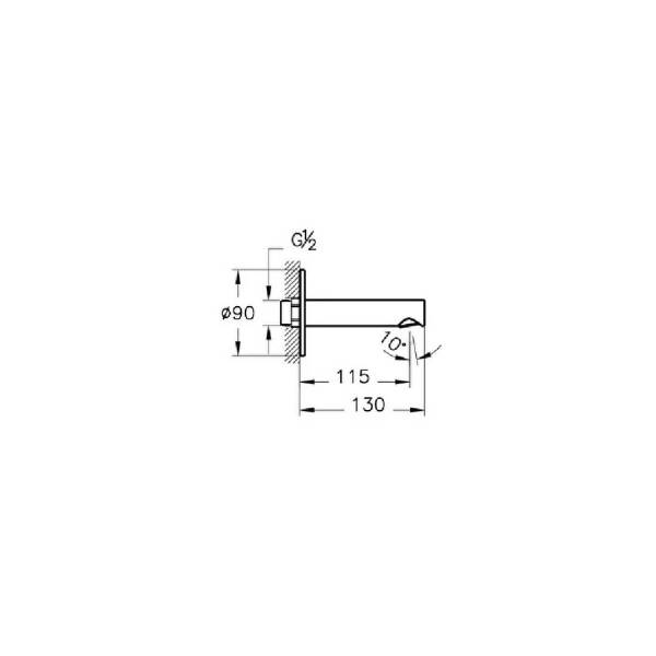 Vitra Origin Çıkış Ucu A4262226 - 2