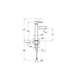 Vitra Origin Lavabo Bataryası Krom A42556 - 2