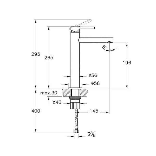 Vitra Origin Lavabo Bataryası Mat Siyah A4255736 - 2