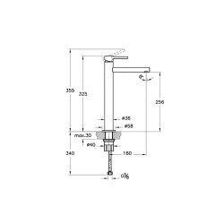 Vitra Origin Yüksek Lavabo Bataryası A42558 - 3