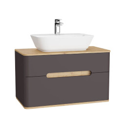 Vitra Sento Lavabo Dolabı 90 Cm Tezgahüstü lavabo 62372 - 1