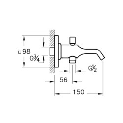 Vitra - Suit U Çıkış Ucu Altın A4249023 - 2