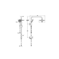 Vitra System Rain Ls25 Duş Kolonu A45597 - 2