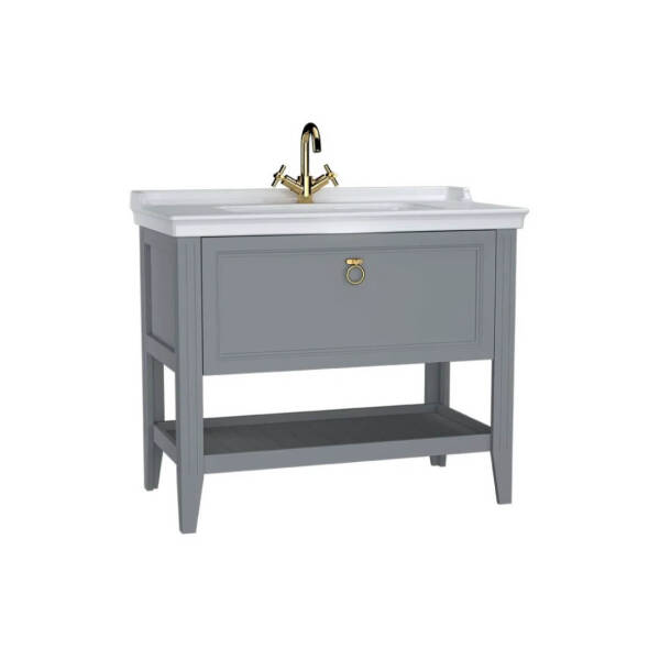 Vitra Valarte Lavabo Dolabı 100 cm Mat Gri 62184 - 1