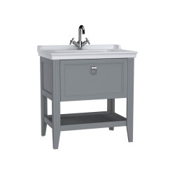 Vitra Valarte Lavabo Dolabı 80 cm Mat Gri 62181 - 1