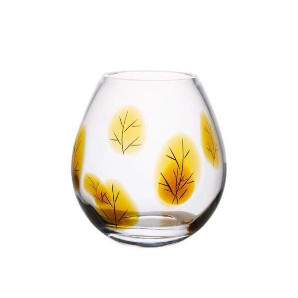Paşabahçe Yapraklı Vazo Amber - 1