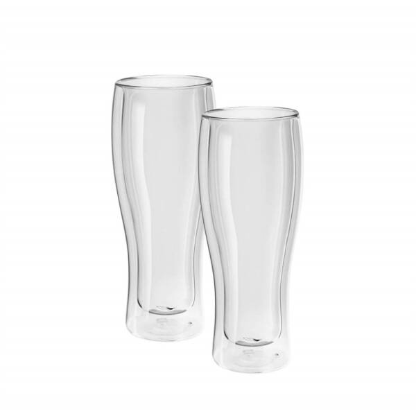 Zwilling 395002140 Çift Camlı 2'li Bira Bardağı - 1